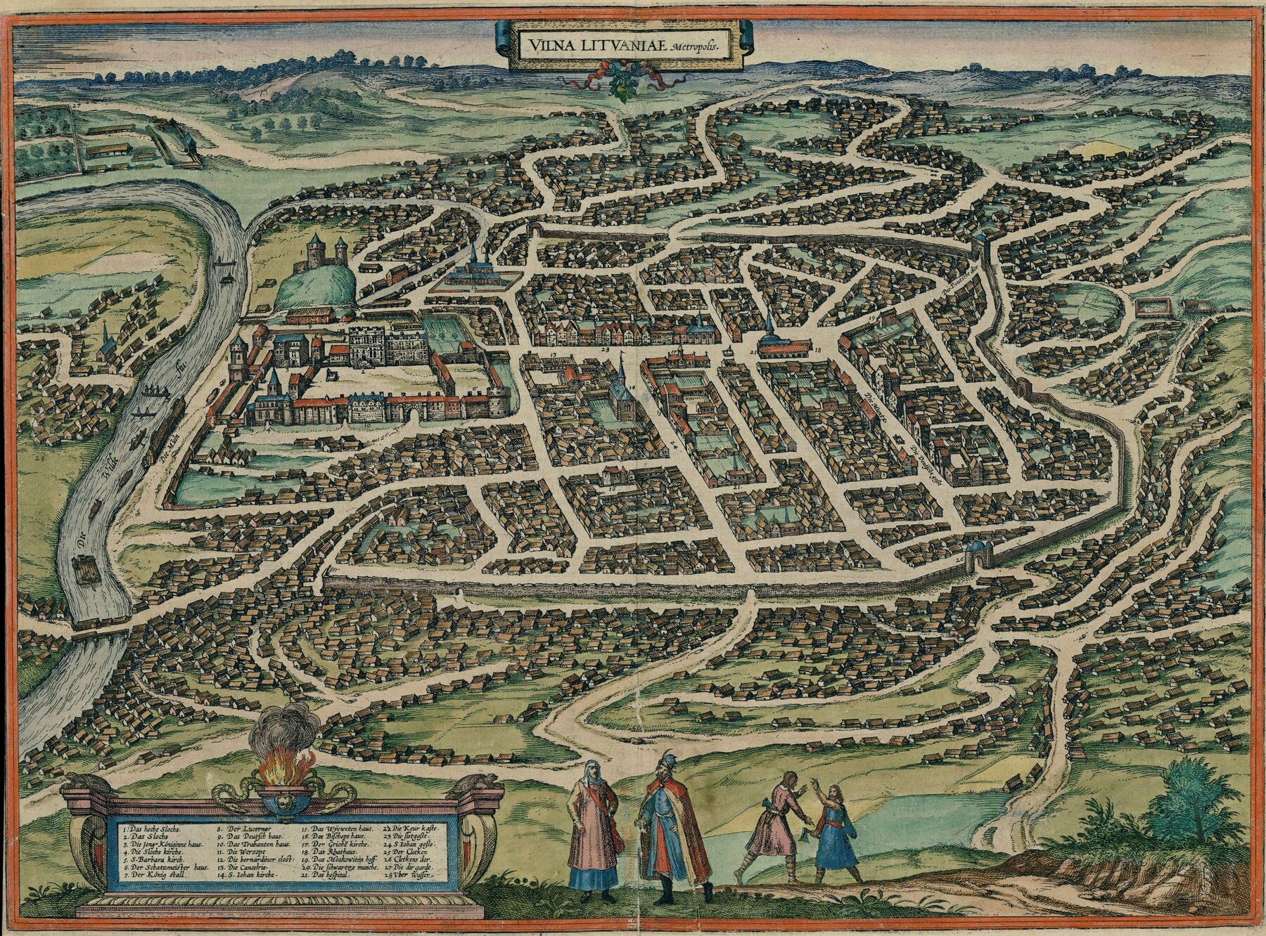 Georgo Brauno ir jo bendradarbių 1576 metų Vilniaus panorama