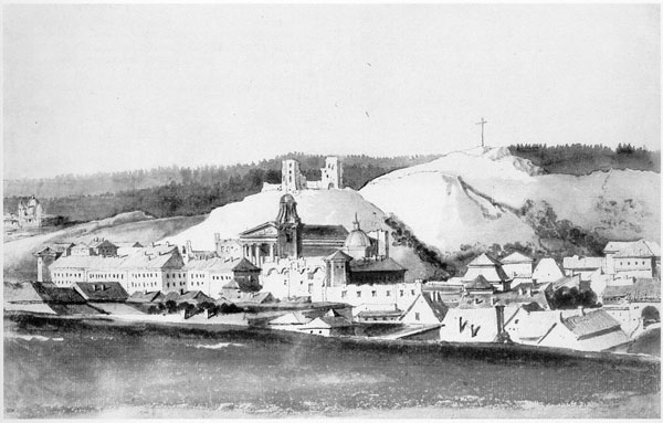 Vilniaus pilių panorama, 1785–1786 m.