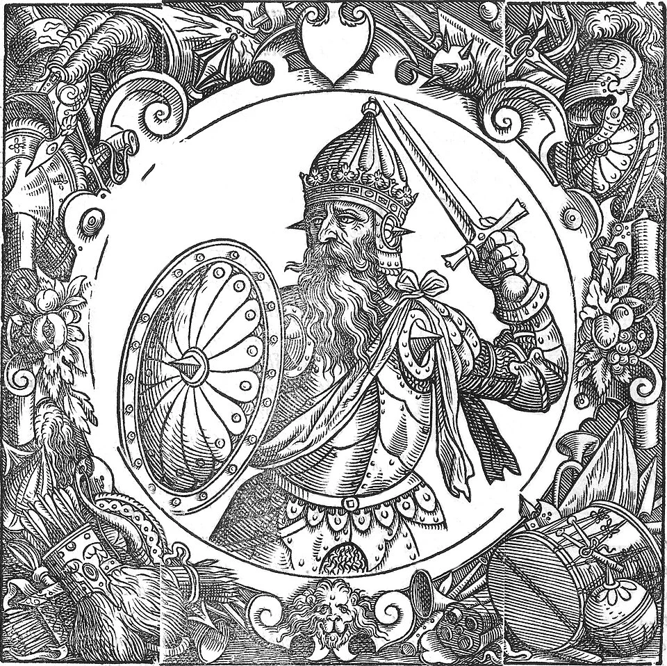 Mindaugas. Vėlesnis istorinis atvaizdas, 1578 m.